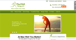 Desktop Screenshot of maxwelltherapy.com